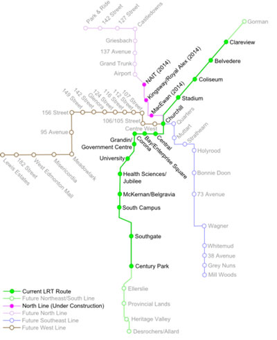 Edmonton LRT stations